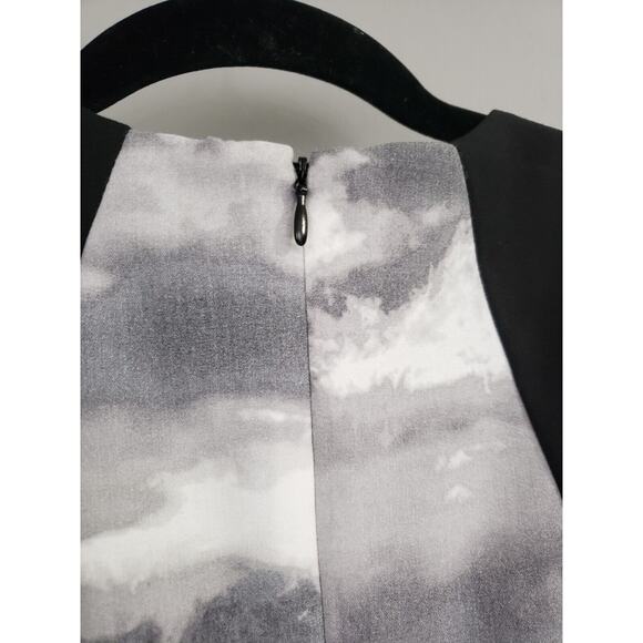 Calvin Klein Sleeveless Round Neck Cloud Tie Dye Color Block Knit‎ Dress Size 6 - Picture 6 of 7